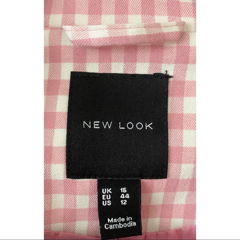 New Look Pink Gingham Blazer - Picture 4 of 5